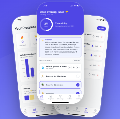 Groov app screens